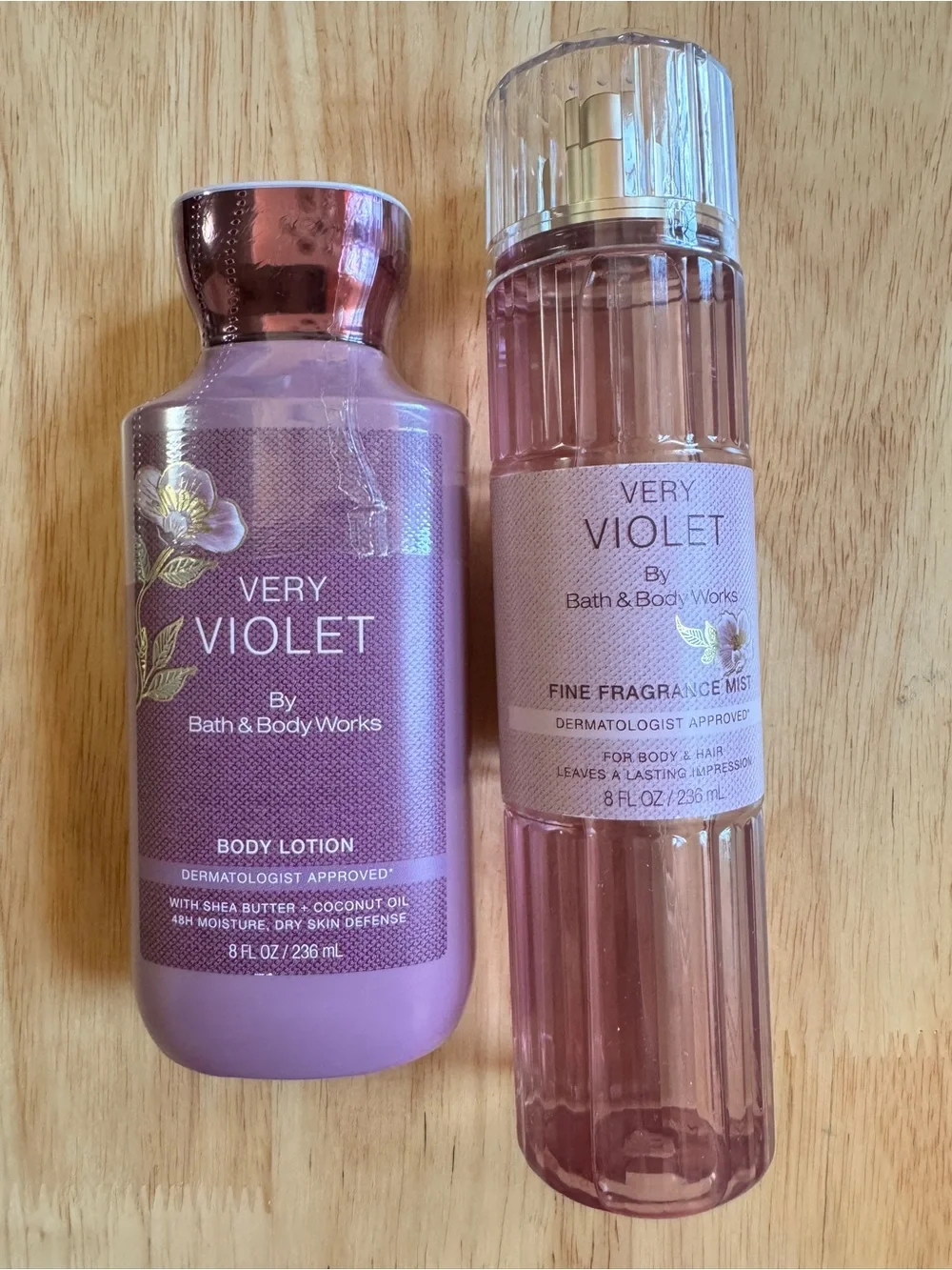 Bath & Body Works Very Violet Body Lotion & Fine Fragrance Mist - Purple